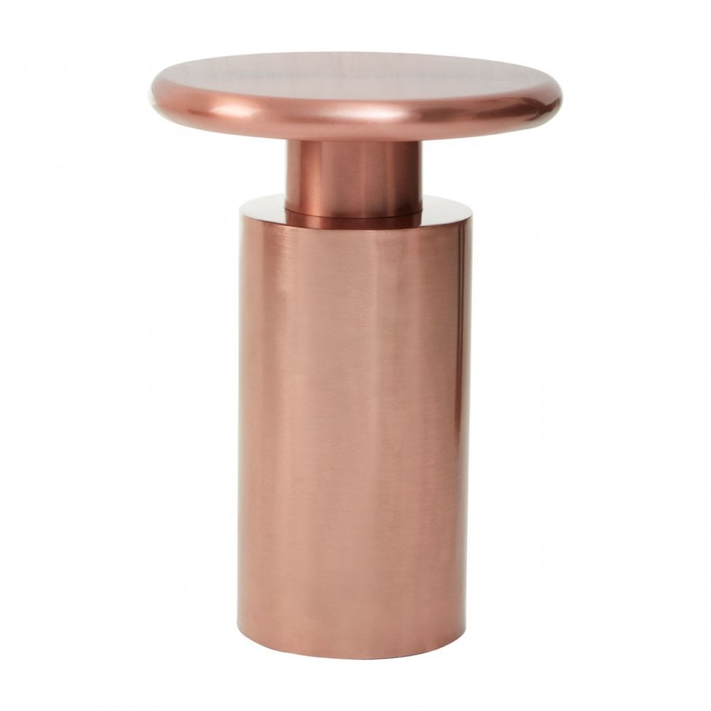 Corra Copper Finish Side Table