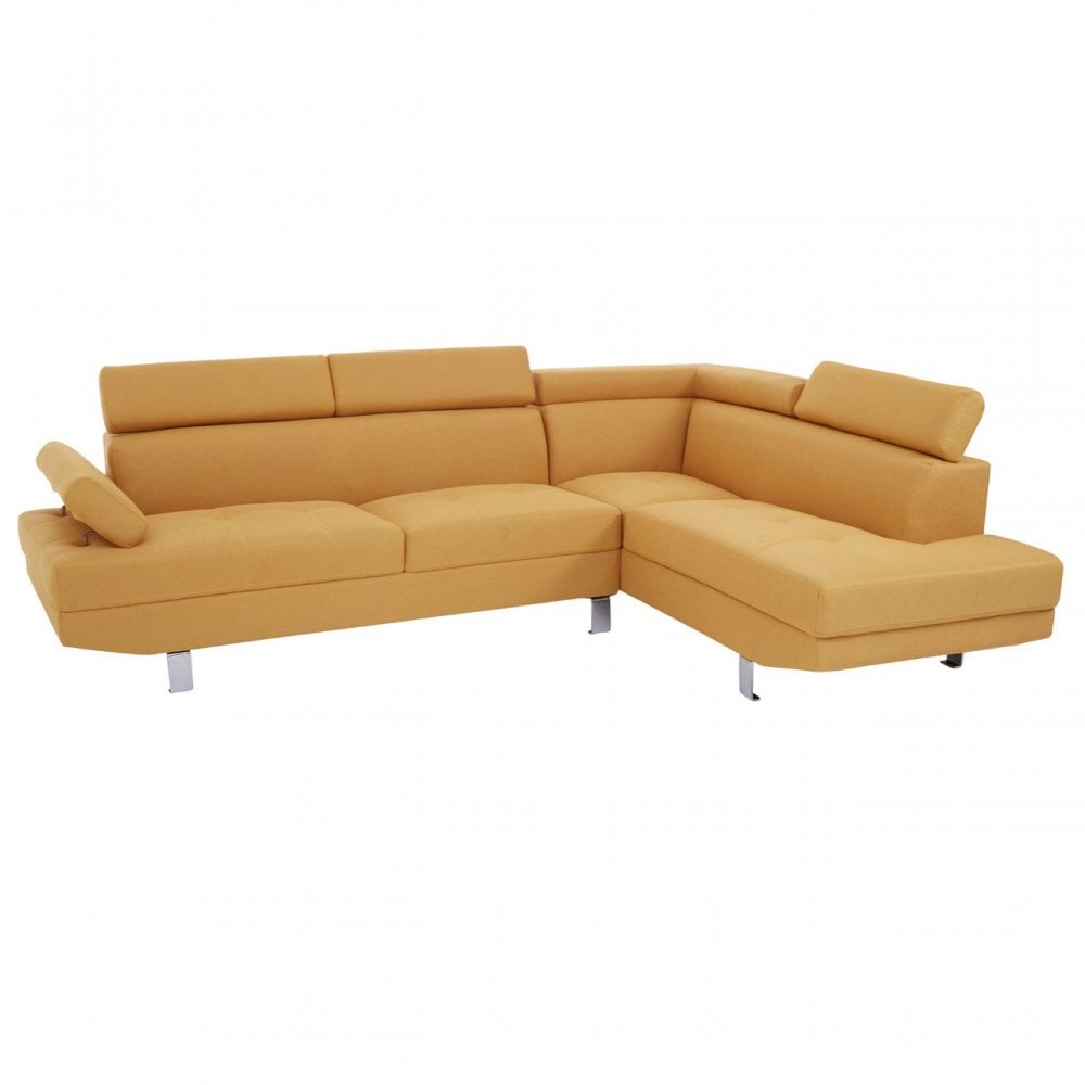 Hanover Large Ochre Linen Sofa