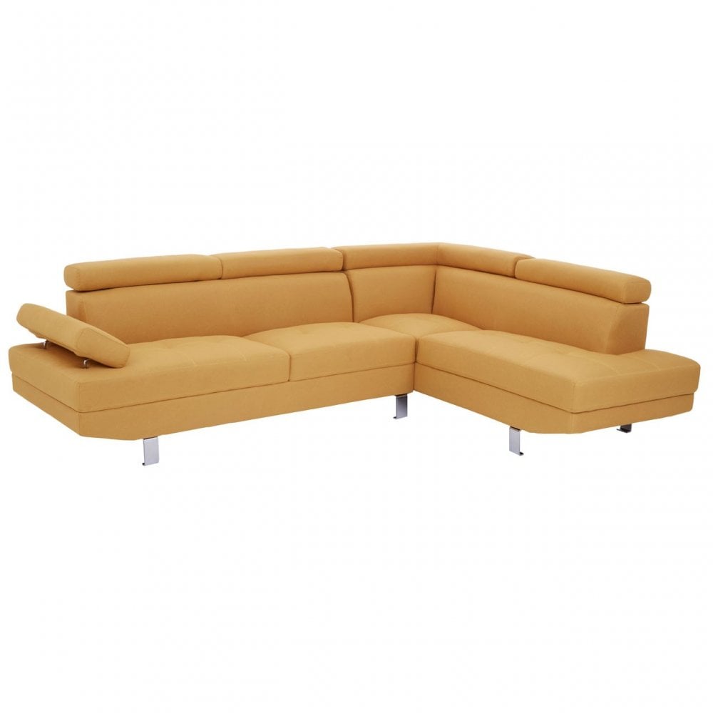 Hanover Large Ochre Linen Sofa
