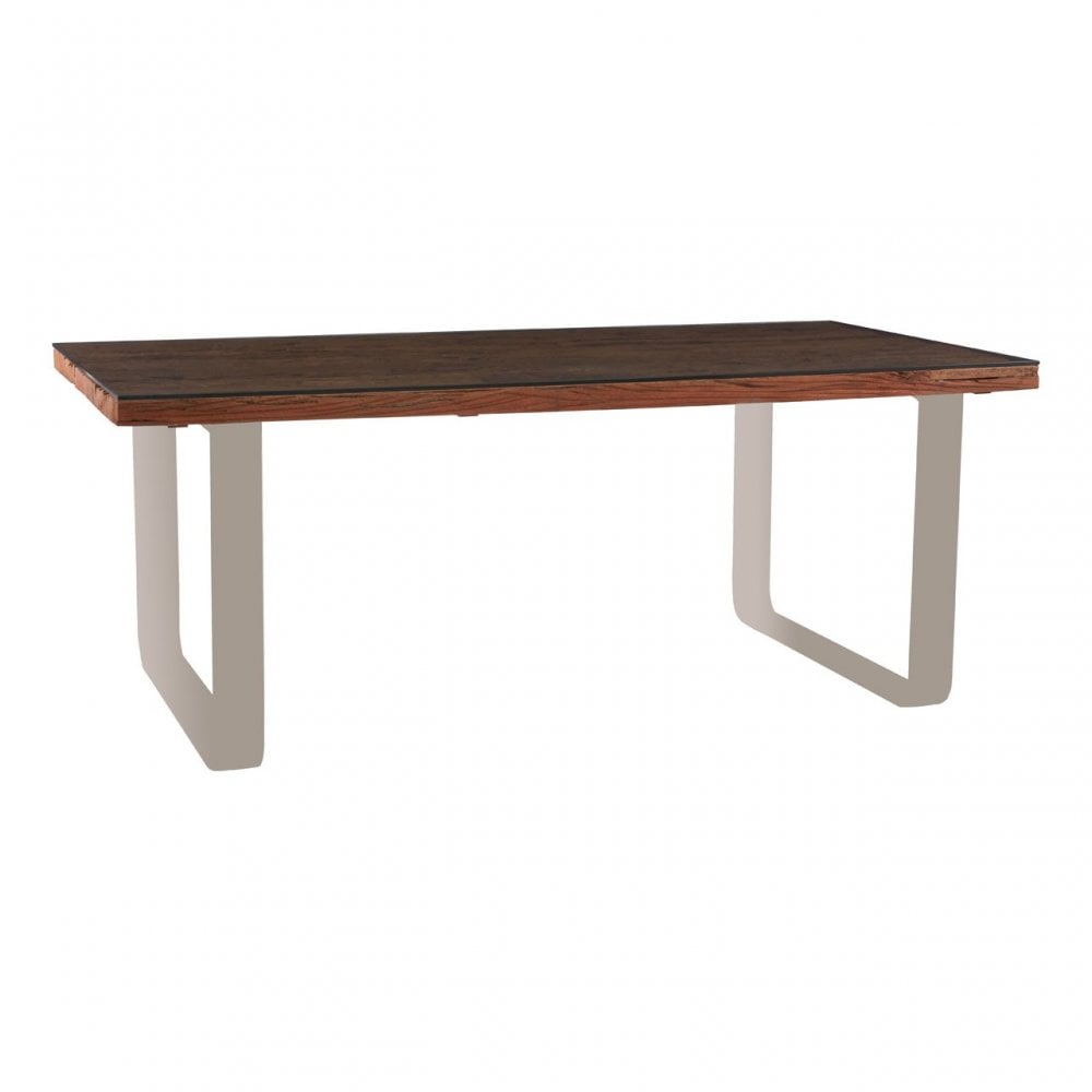Kerala Natural U-Shaped Base Dining Table