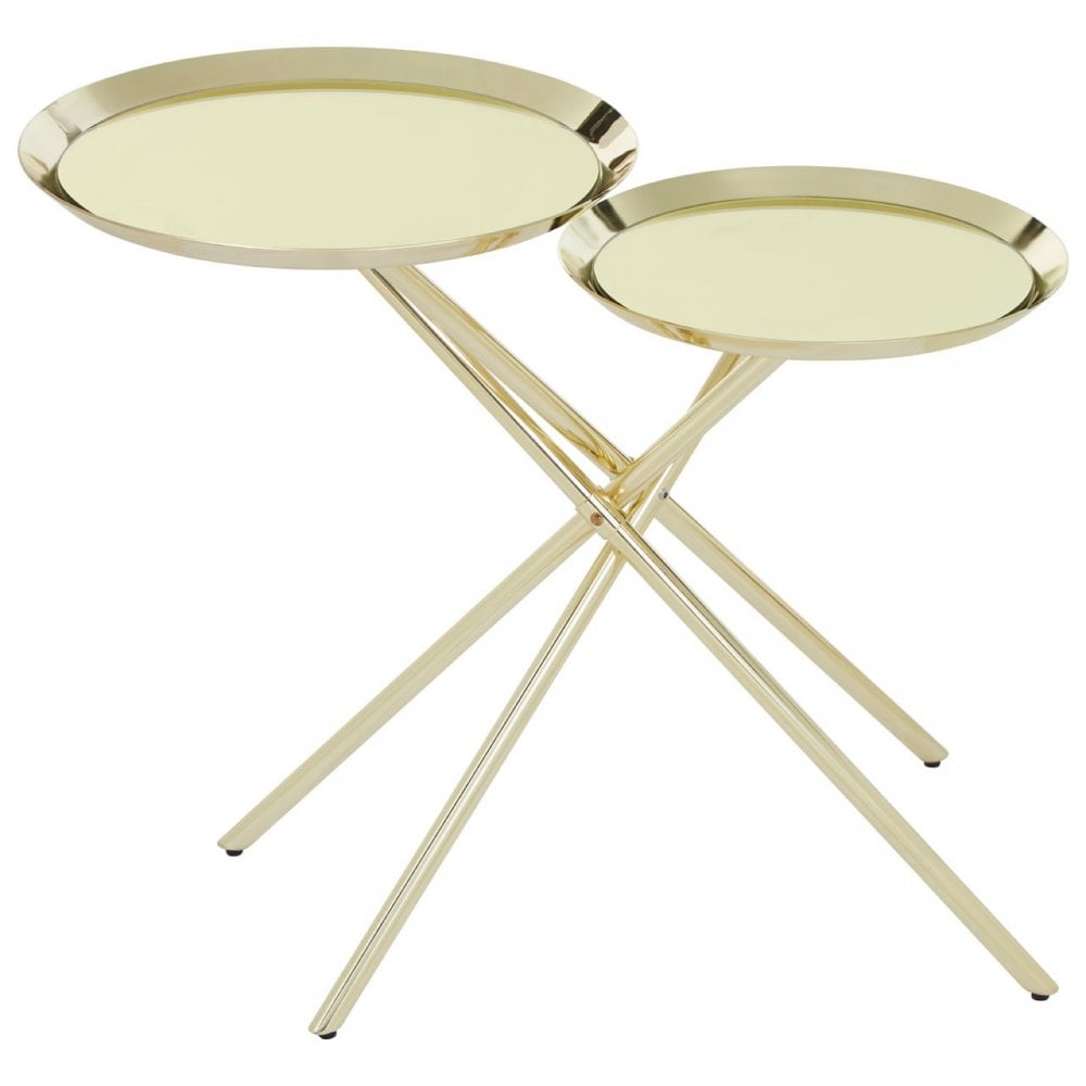 Oria Warm Metallic Side Table