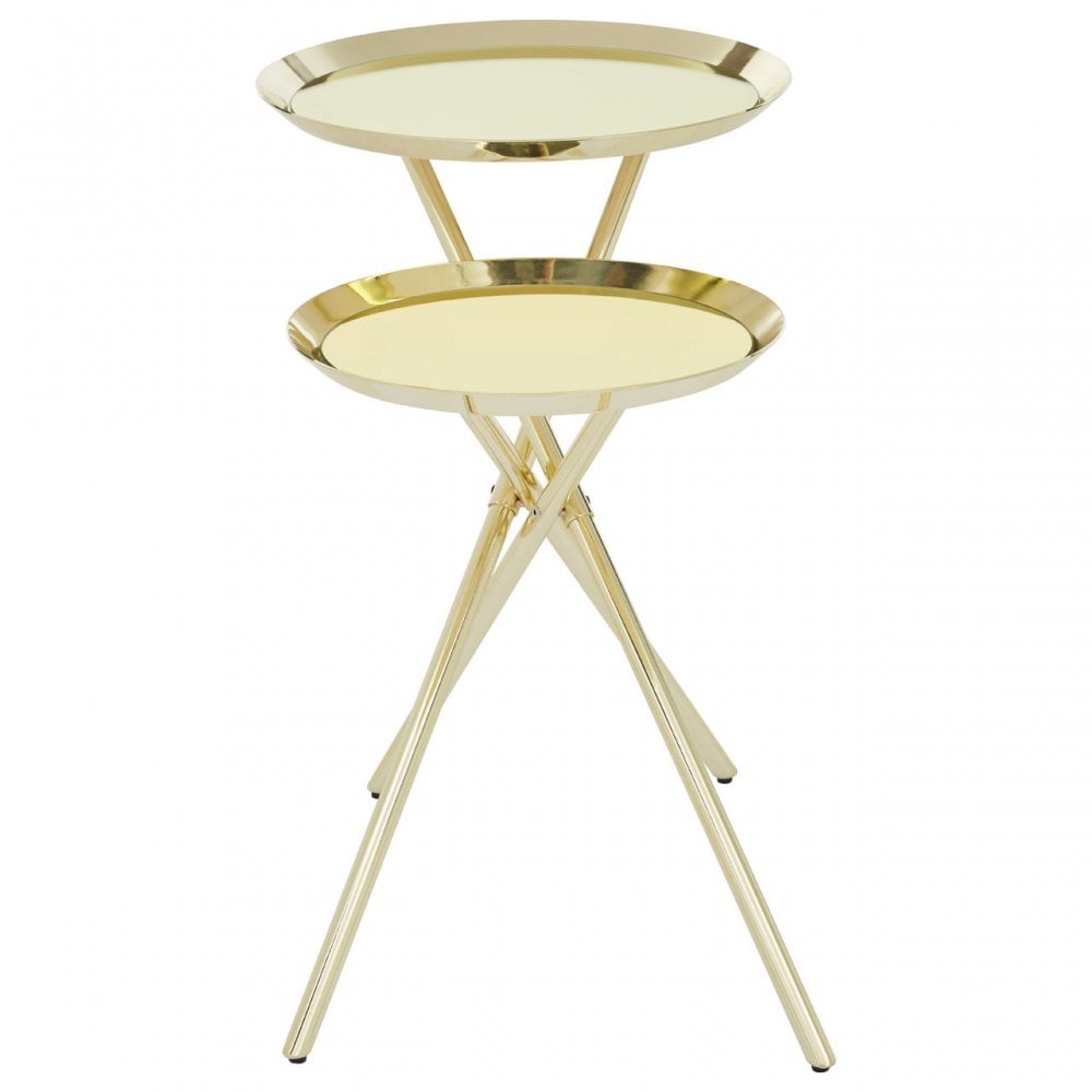 Oria Warm Metallic Side Table