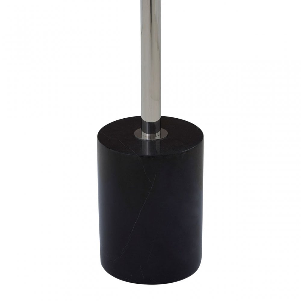 Oria Black Marble End Table, Black