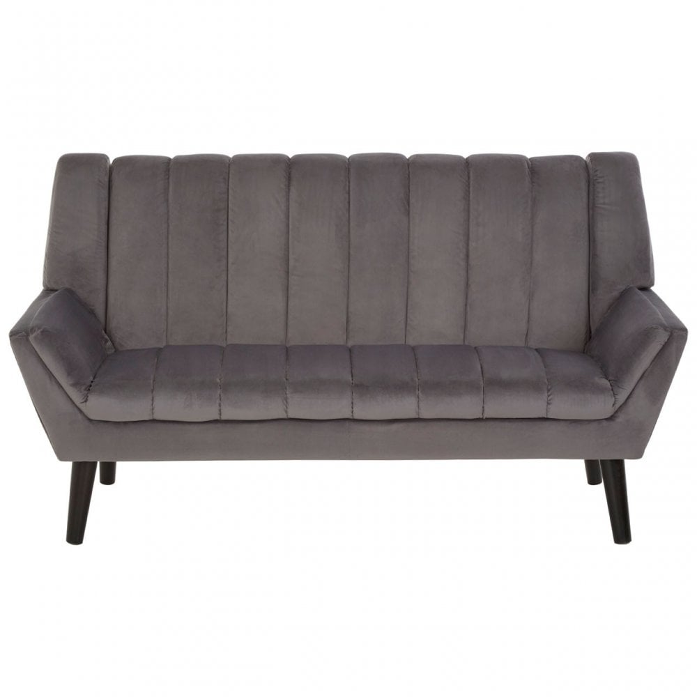Savina 2 Seat Grey Sofa, Grey