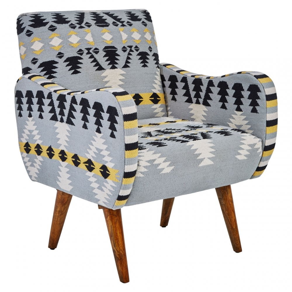 Cefena Chair With Multi-Coloured Upholstery, Multi-Coloured