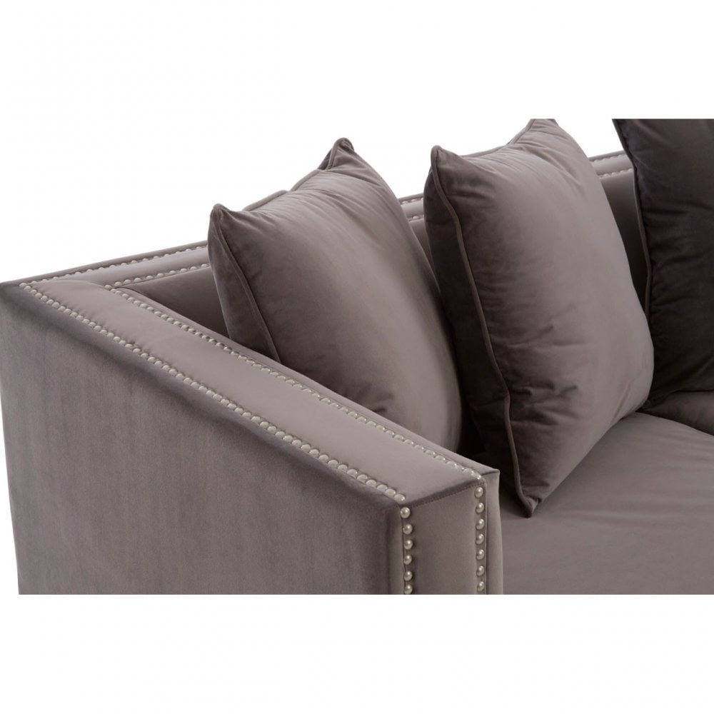 Sofia 2 Seat Viola Aluminium Sofa, Brown