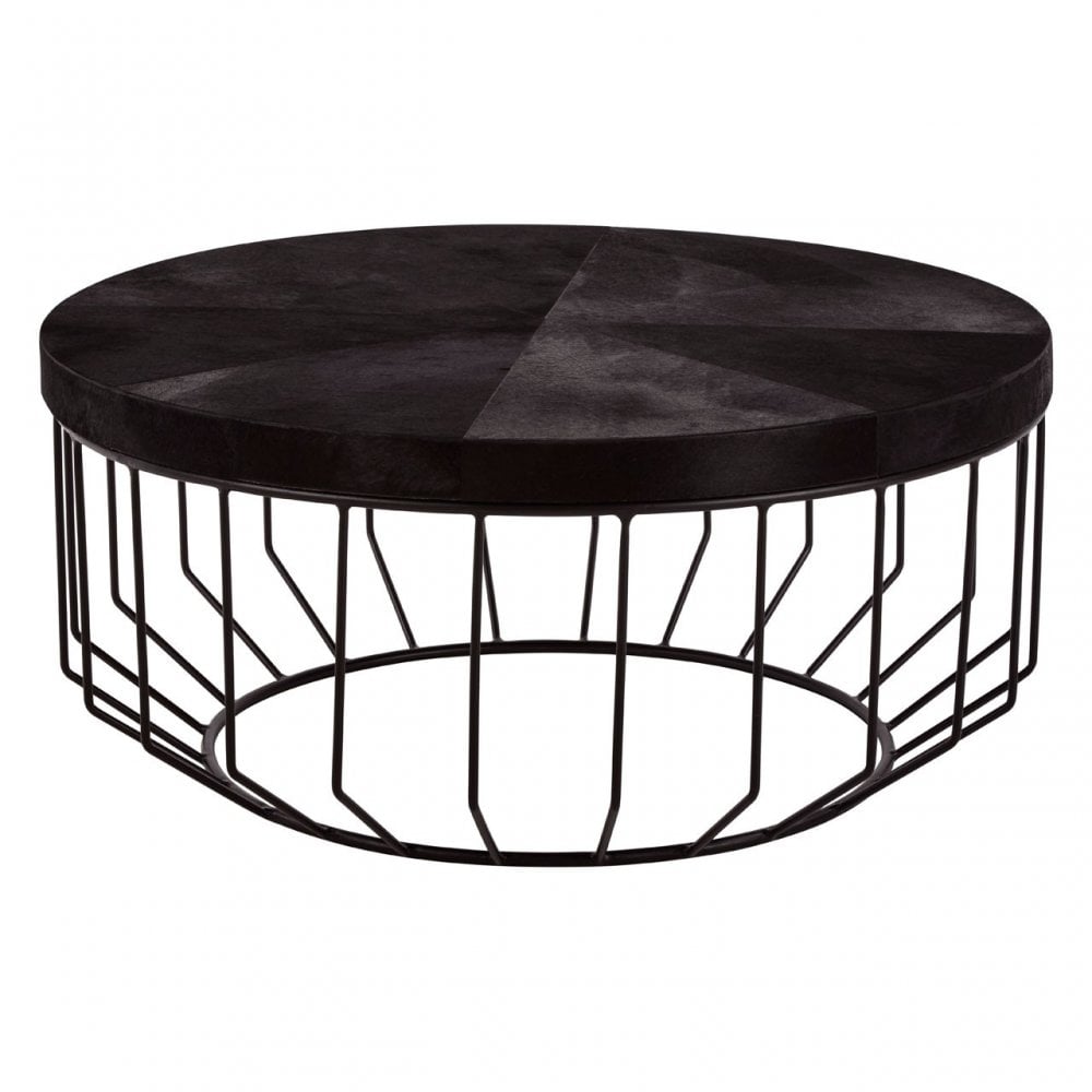 Kensington Townhouse Black Top Coffee Table, Black