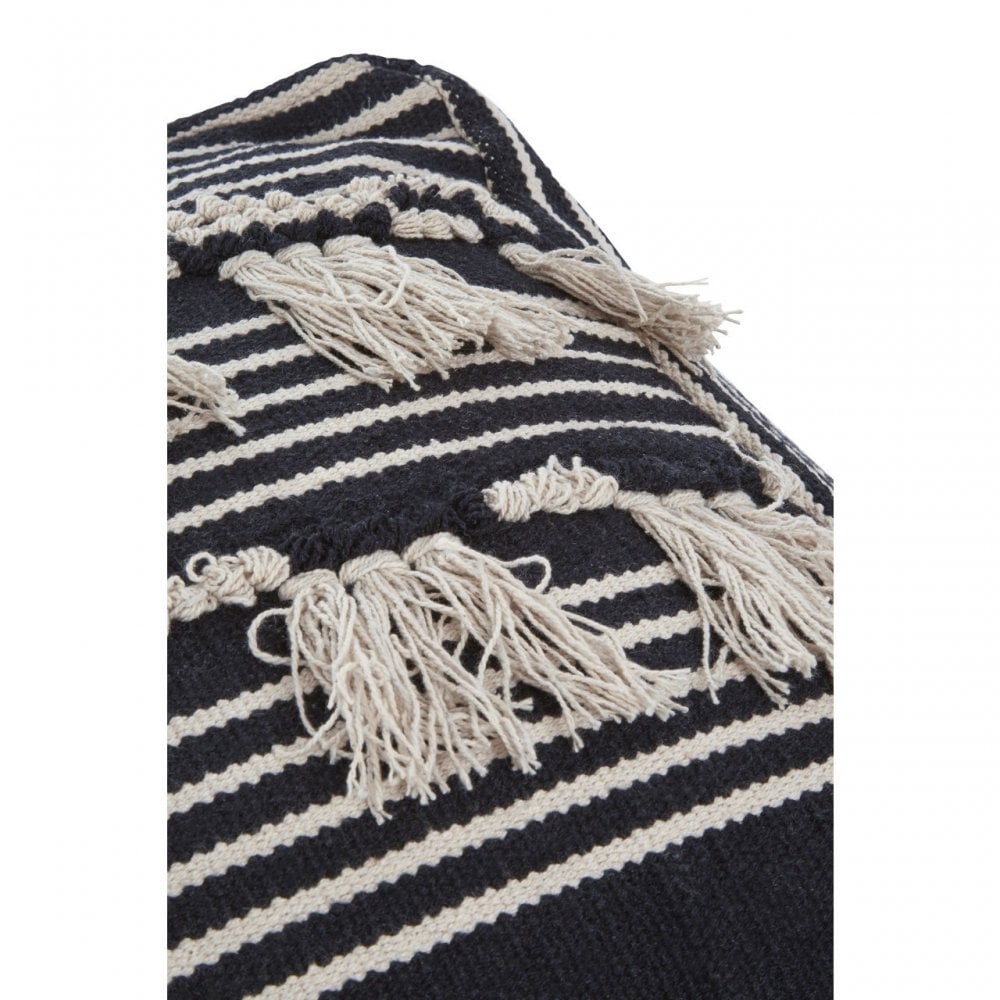 Cefena Black Pouffe, Black