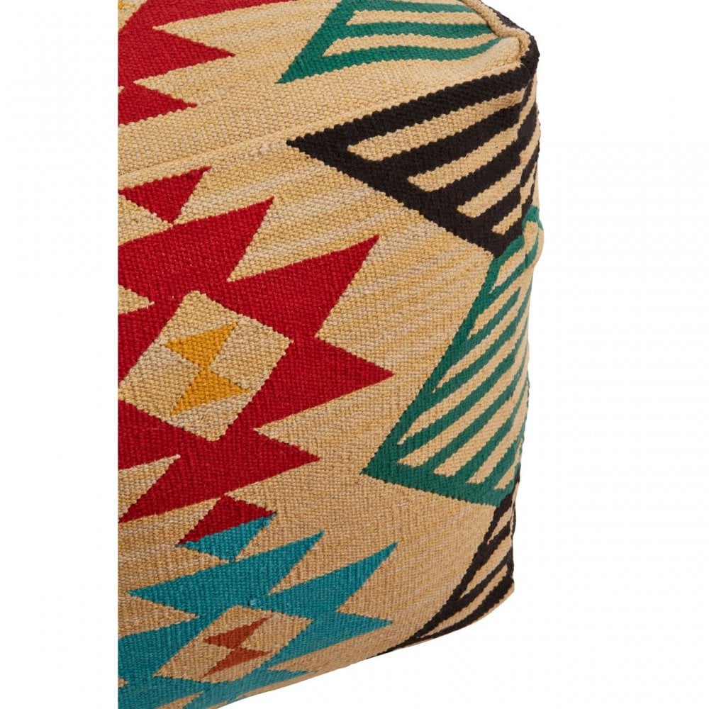 Cefena Assorted Colours Pouffe, Multi-Coloured
