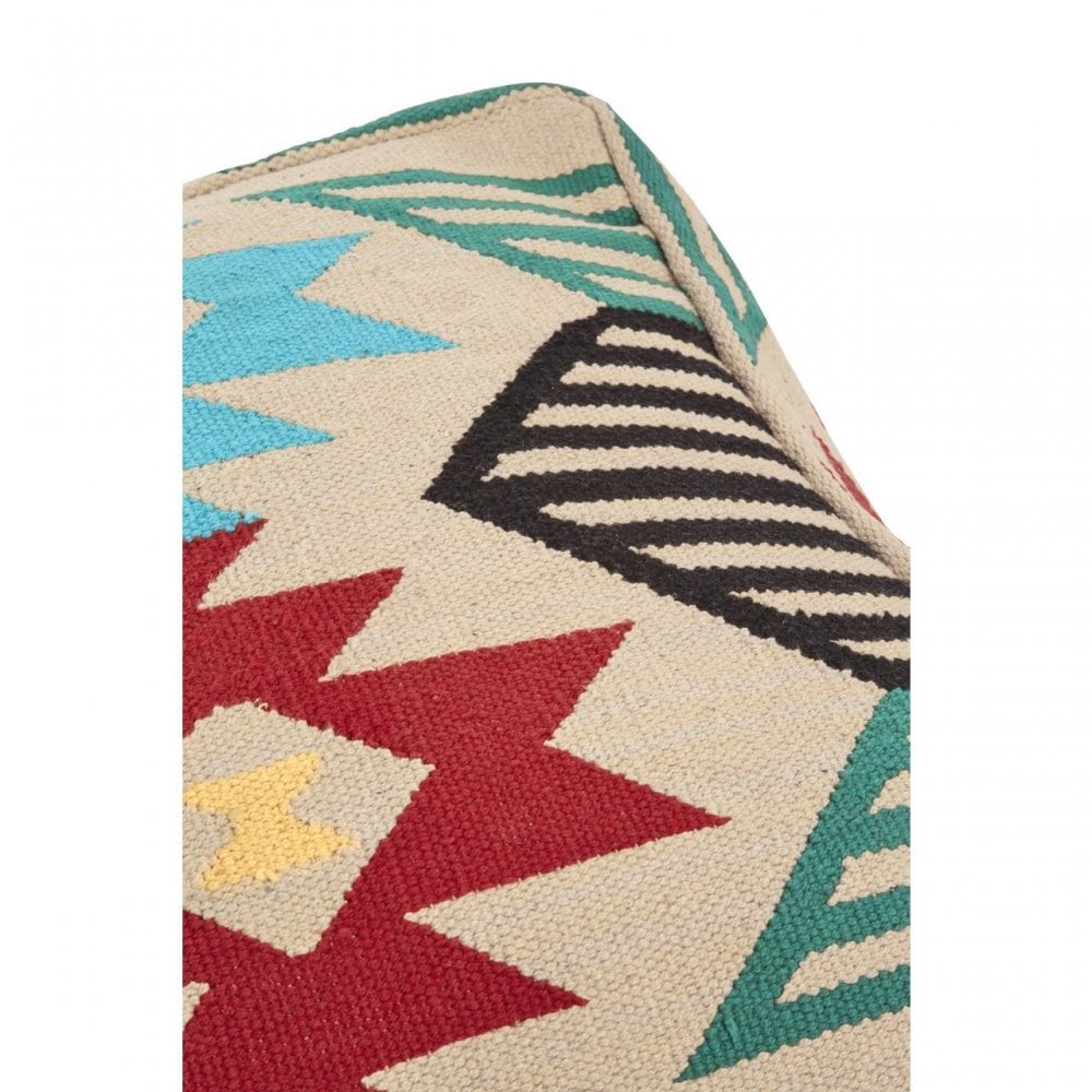 Cefena Assorted Colours Pouffe, Multi-Coloured