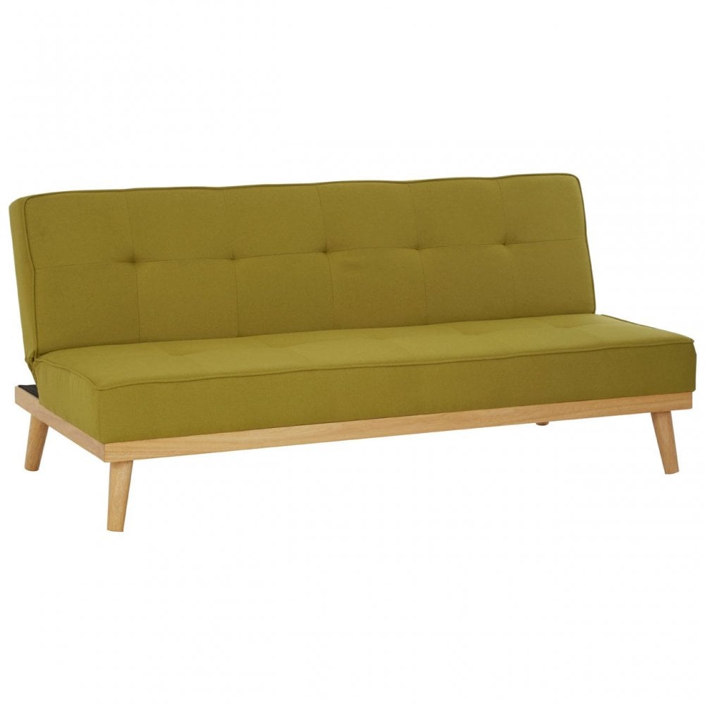 Stockholm 3 Seat Green Sofa Bed, Green