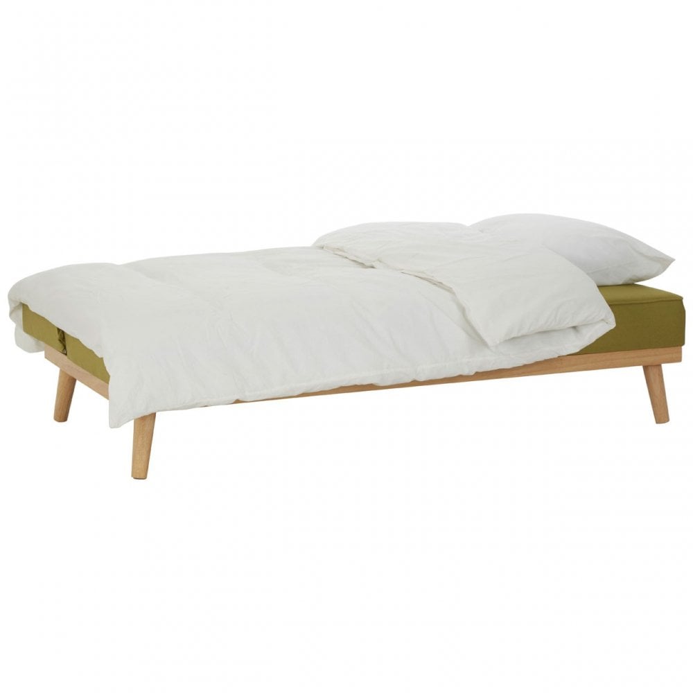 Stockholm 3 Seat Green Sofa Bed, Green