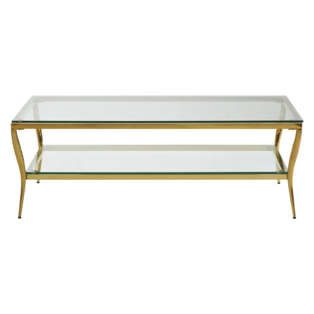 Arezzo Coffee Table, Gold