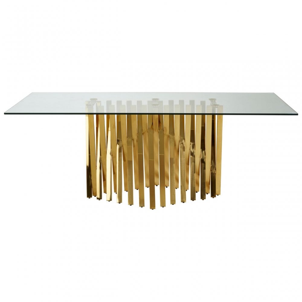 Arezzo Dining Table, Gold