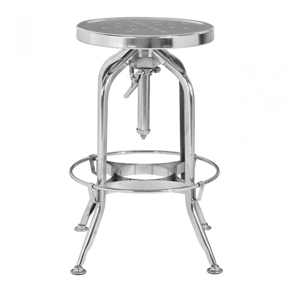 Gator Silver Adjustable Stool, Silver