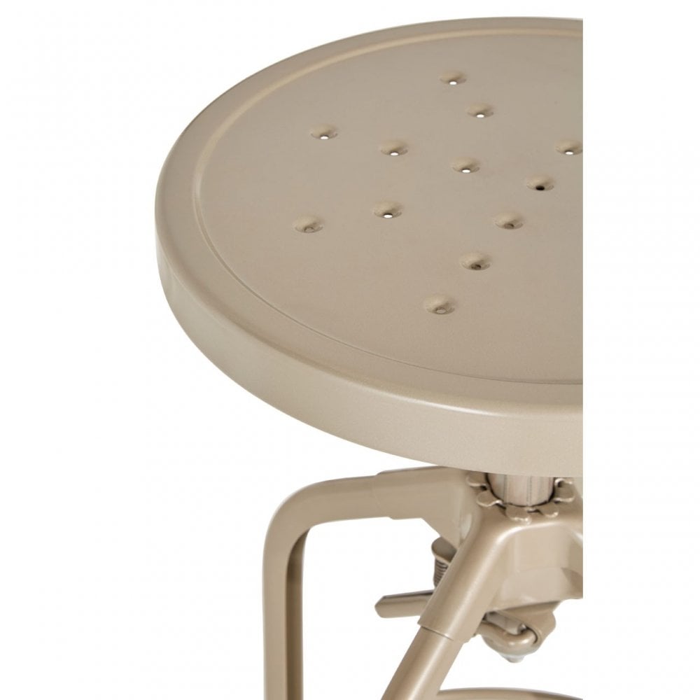 Gator Champagne Finish Adjustable Stool, Champagne