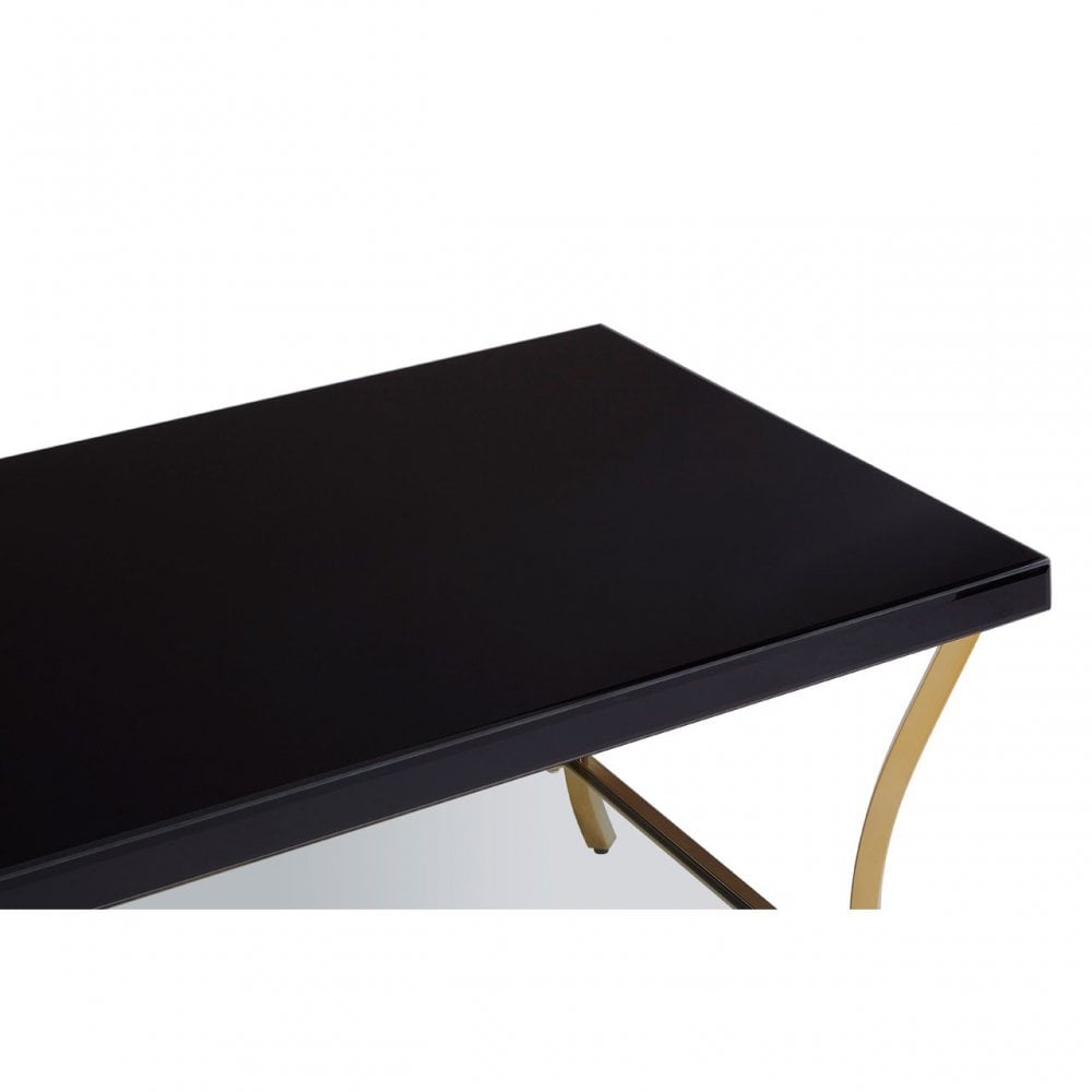 Kensington Townhouse Black Coffee Table, Black