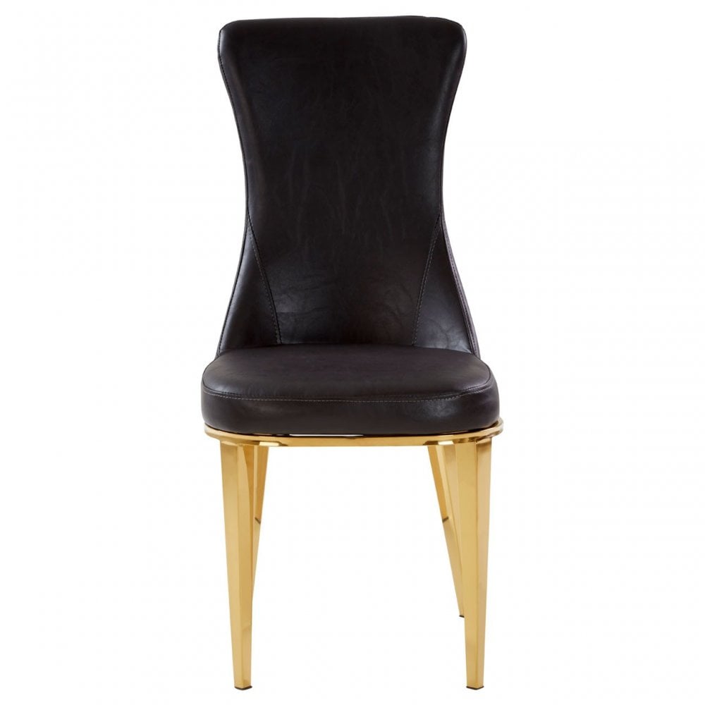 Forli Black Dining Chair, Black
