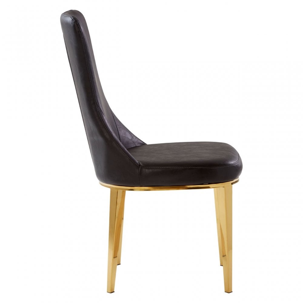 Forli Black Dining Chair, Black