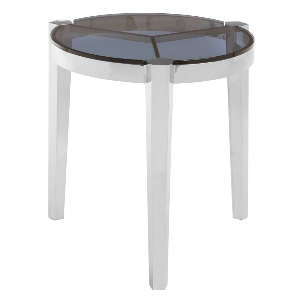 Piermount Round End Table, Grey