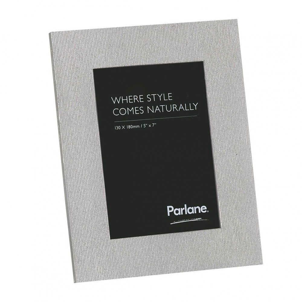 Textured Photo Frame Silver H200x15x130mm