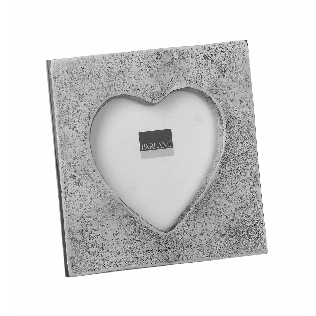 P/Frame Heart 90mm Sq Aluminium Silver