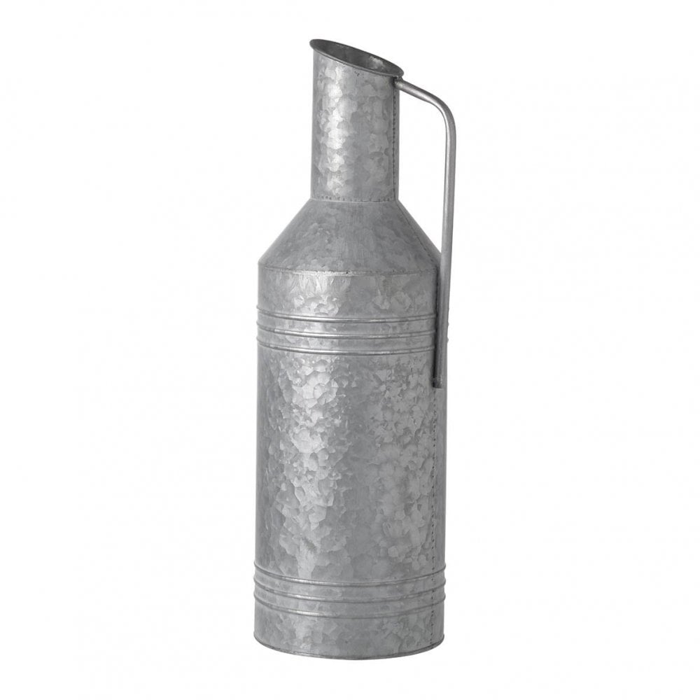 Naunton Churn Vase Rustic Grey H570x190mm Metal