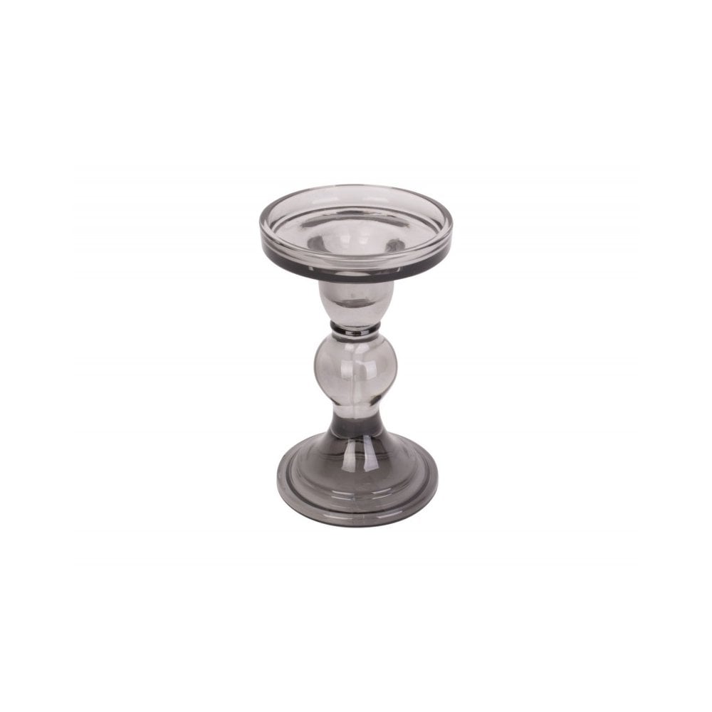 Candle holder Glass Art large, Black
