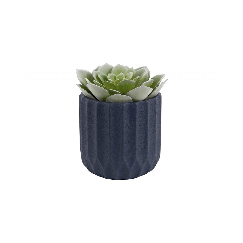 Plant Pot Stripes Large, Dark blue, Blue