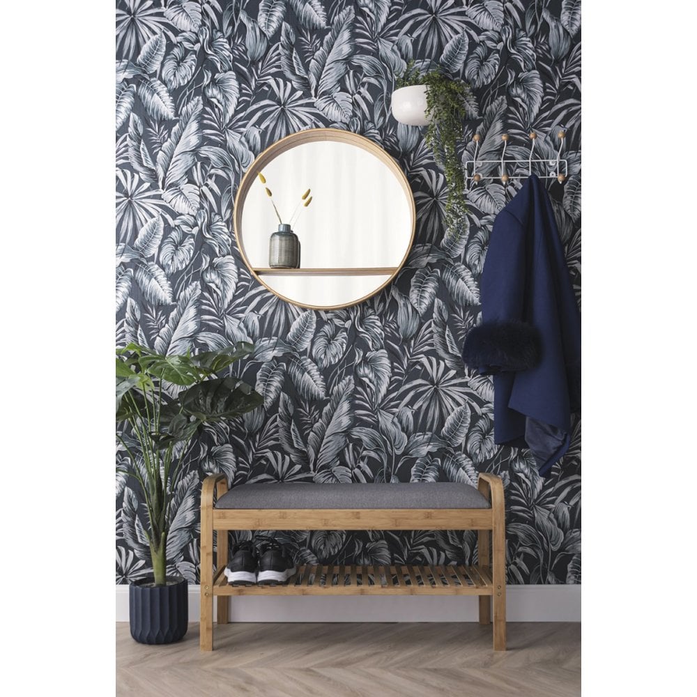 Plant Pot Stripes Large, Dark blue, Blue