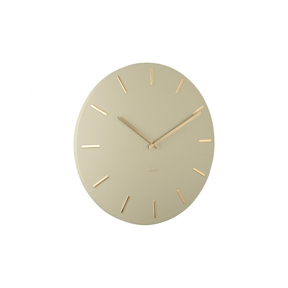 Wall Clock Charm, Olive green, Green