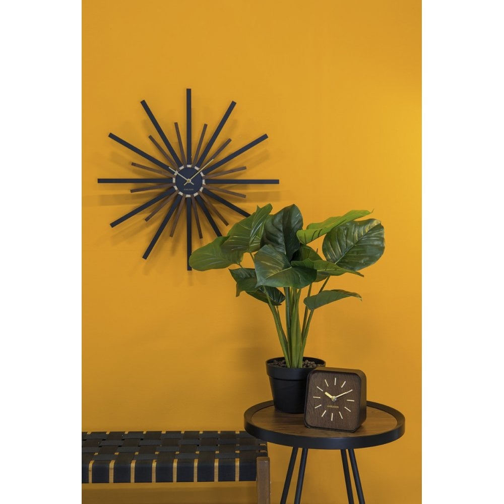 Wall Clock Diva, Black, Brown