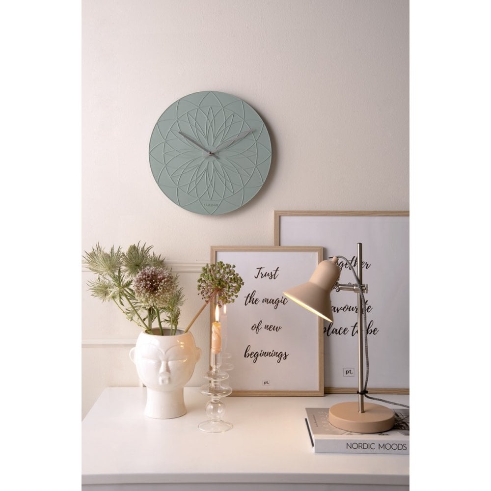 Wall Clock Fairytale, Faded pink, Pink