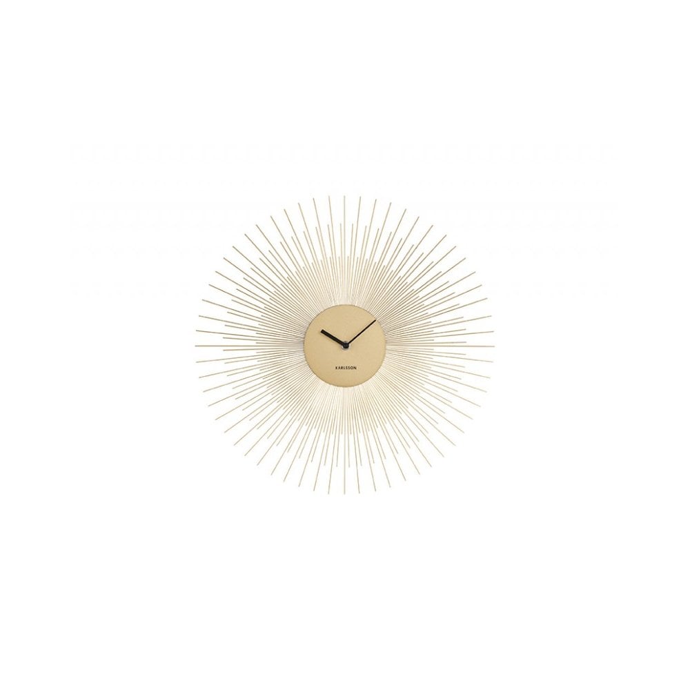 Wall Clock Peony, Gold