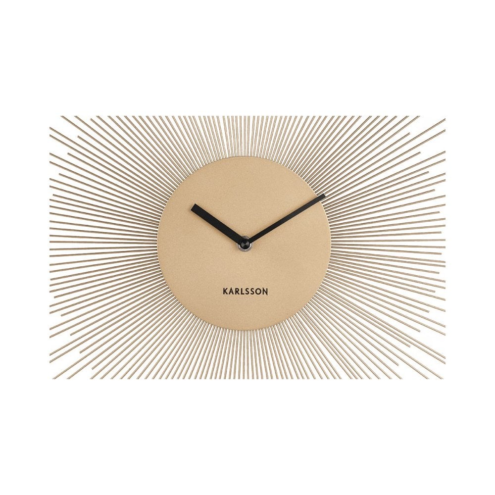 Wall Clock Peony, Gold