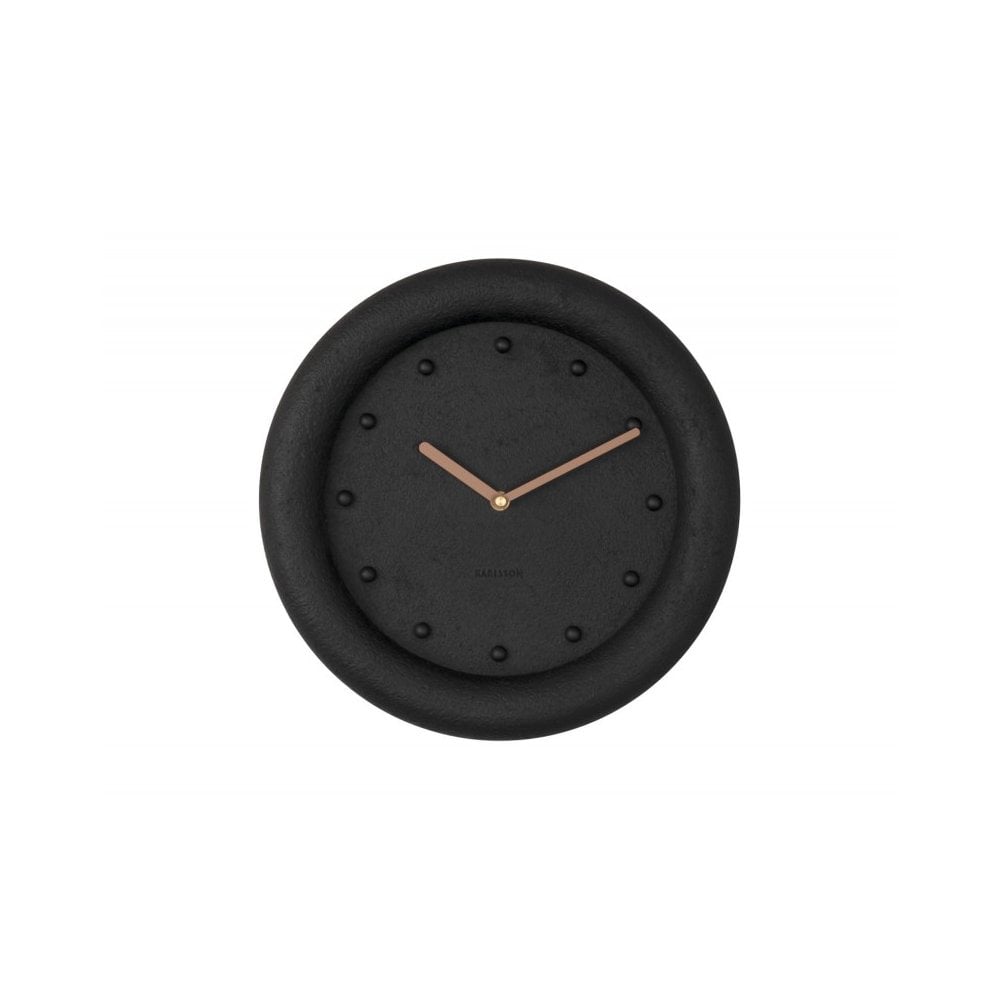 Wall clock Petra, Black