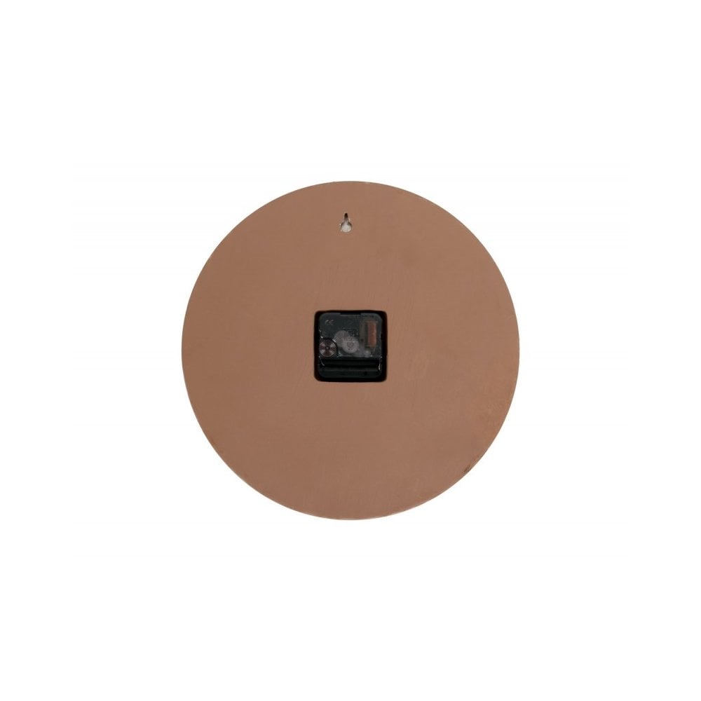 Wall clock Petra, Terracotta orange, Orange