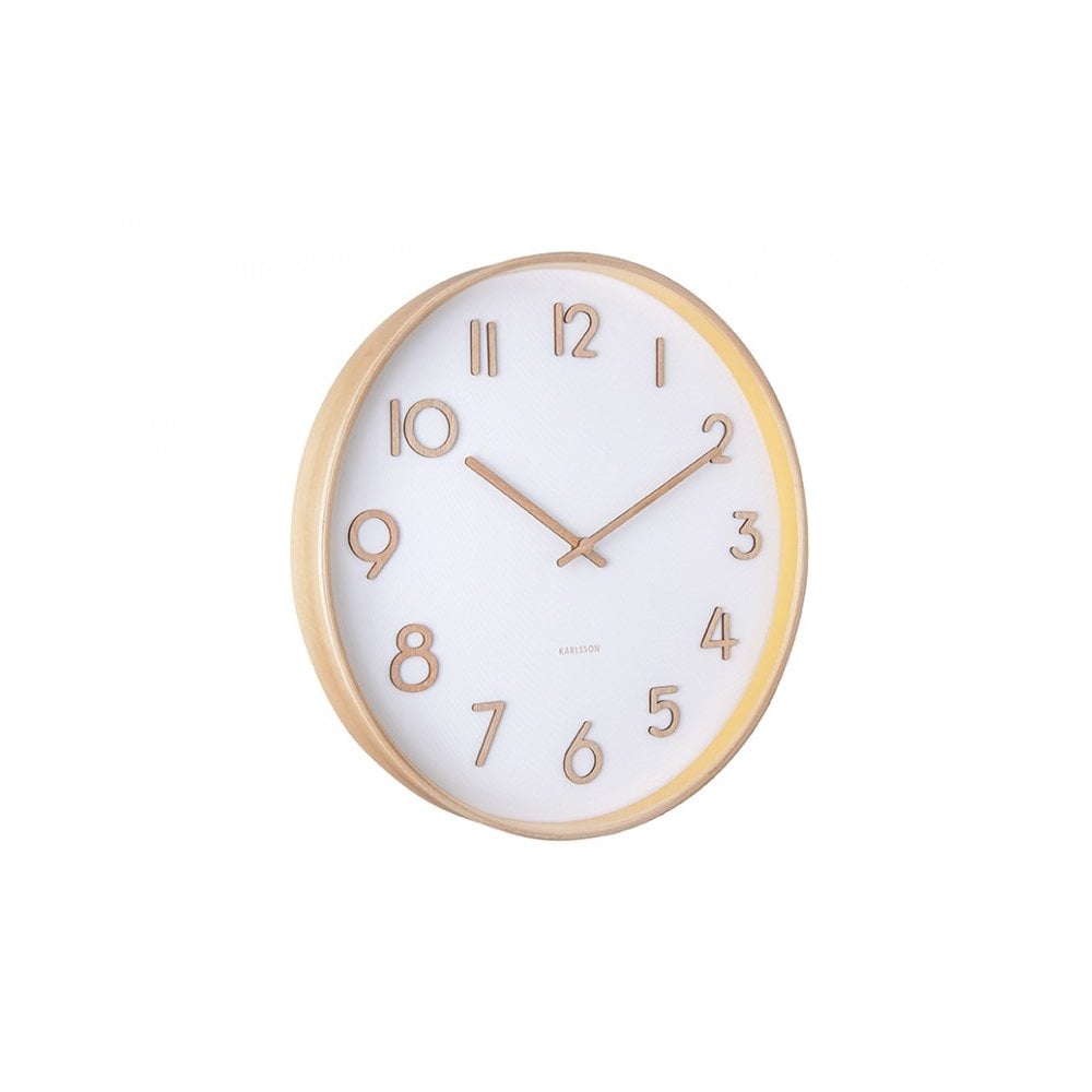 Wall Clock Pure Medium Dial, White