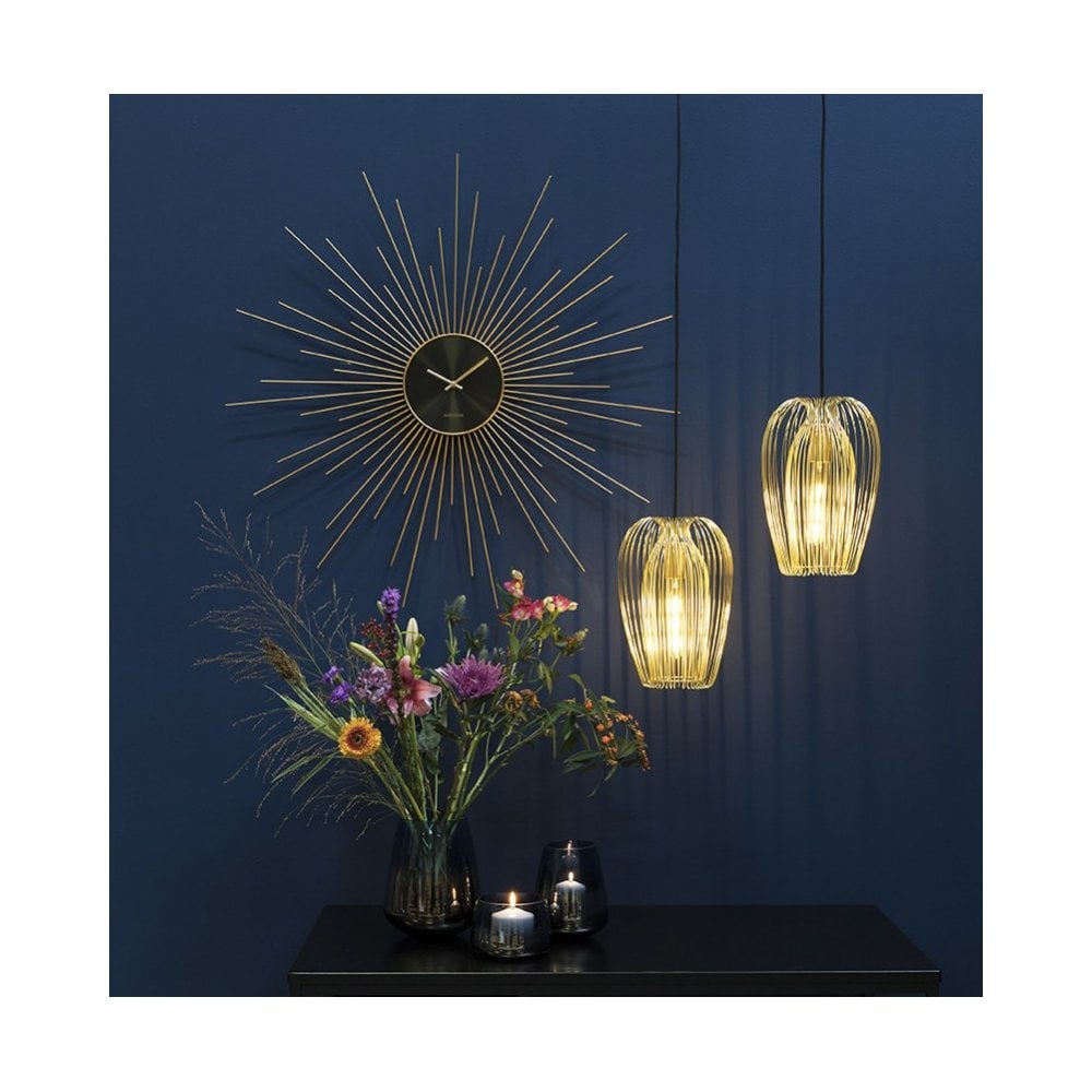 Pendant Lamp Lucid, Gold plated, Gold