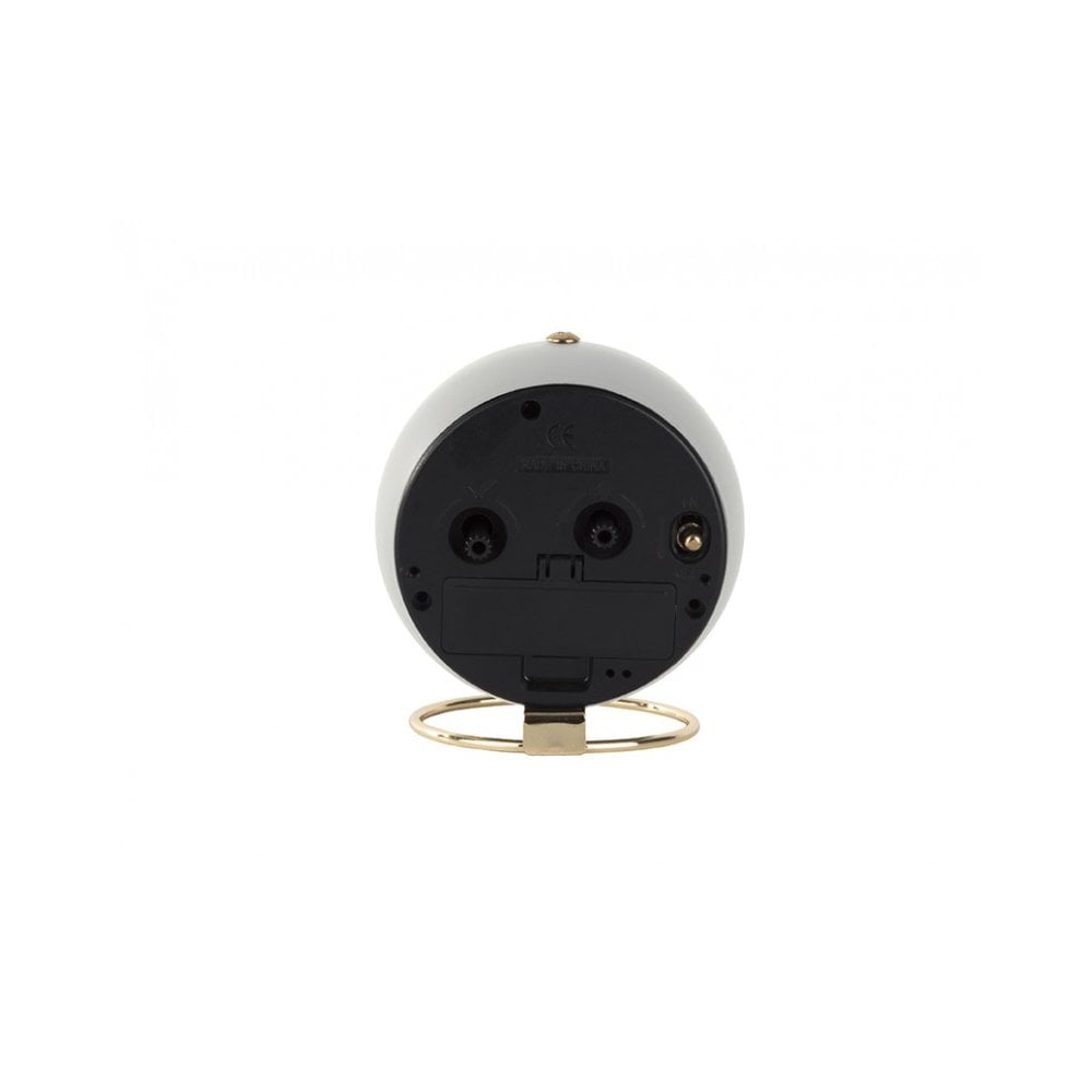 Alarm Clock Globe, White