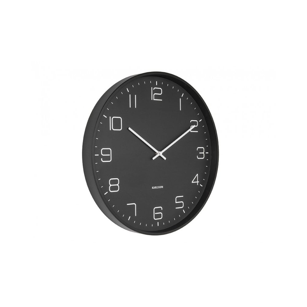 Wall Clock Lofty, Black