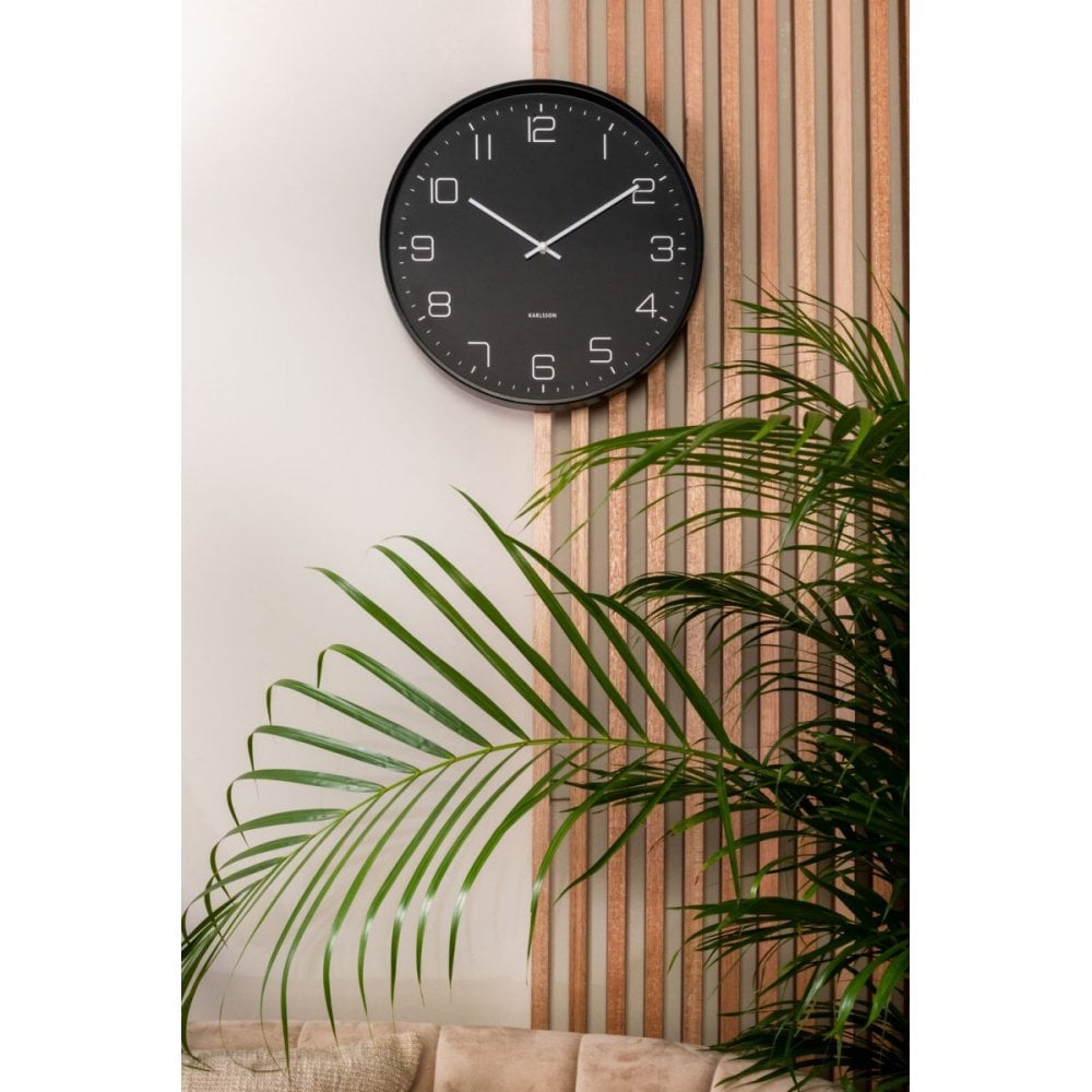 Wall Clock Lofty, Black