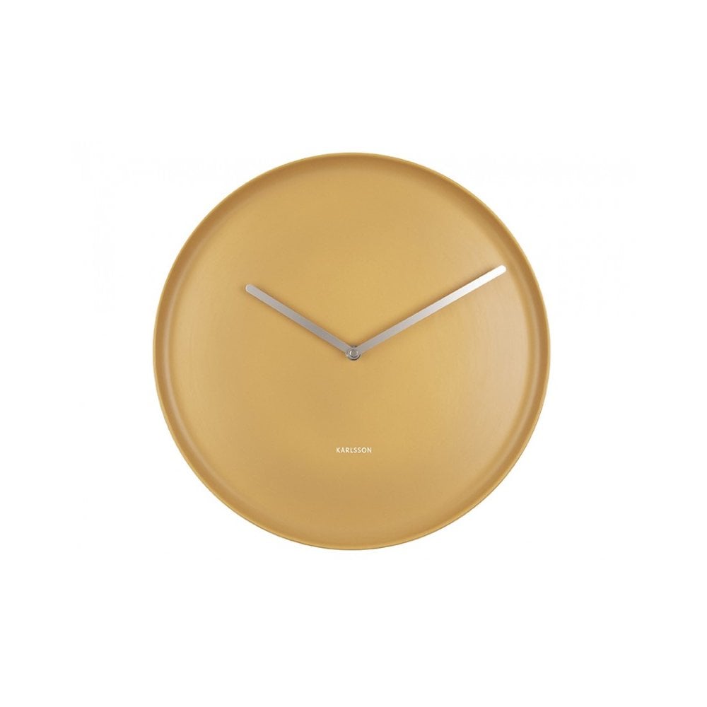 Wall Clock Plate, Ochre yellow, Yellow