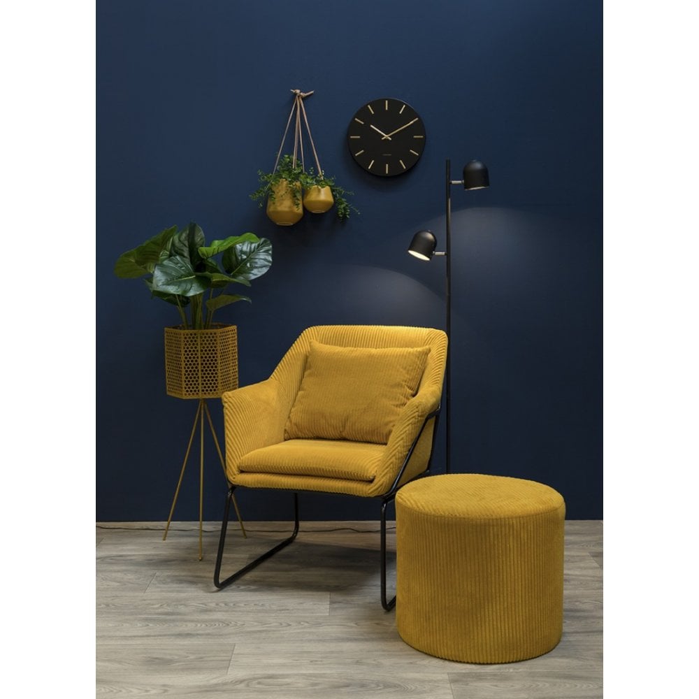 Hanging Pot Skittle Small, Ochre yellow, Yellow