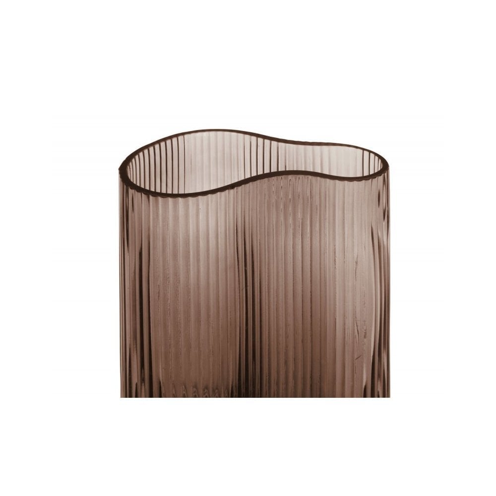 Vase Allure Wave large, Chocolate brown, Brown