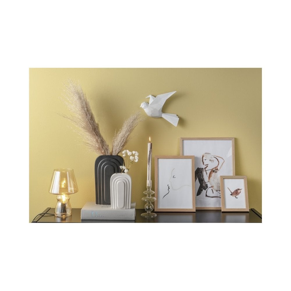Wall Hanger Origami Bird Small, Warm grey, Grey