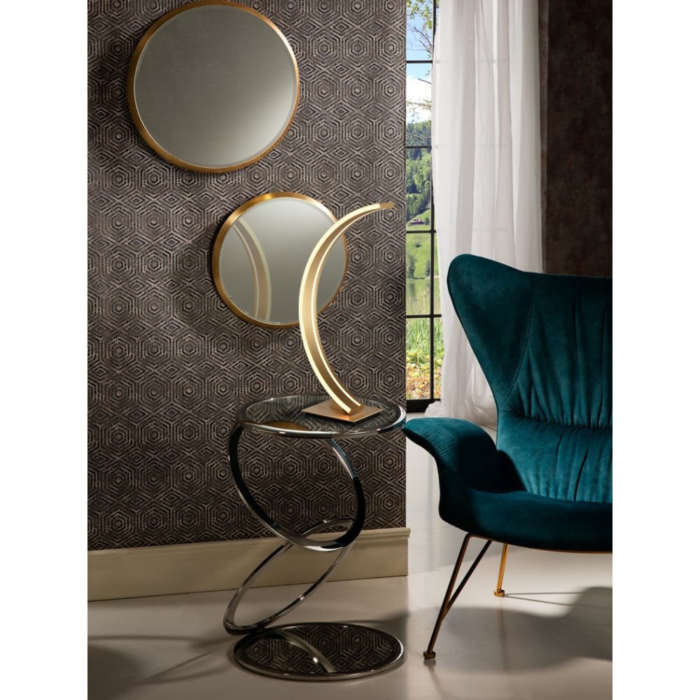 Elegant Gold Brushed Arcus LED Table Lamp