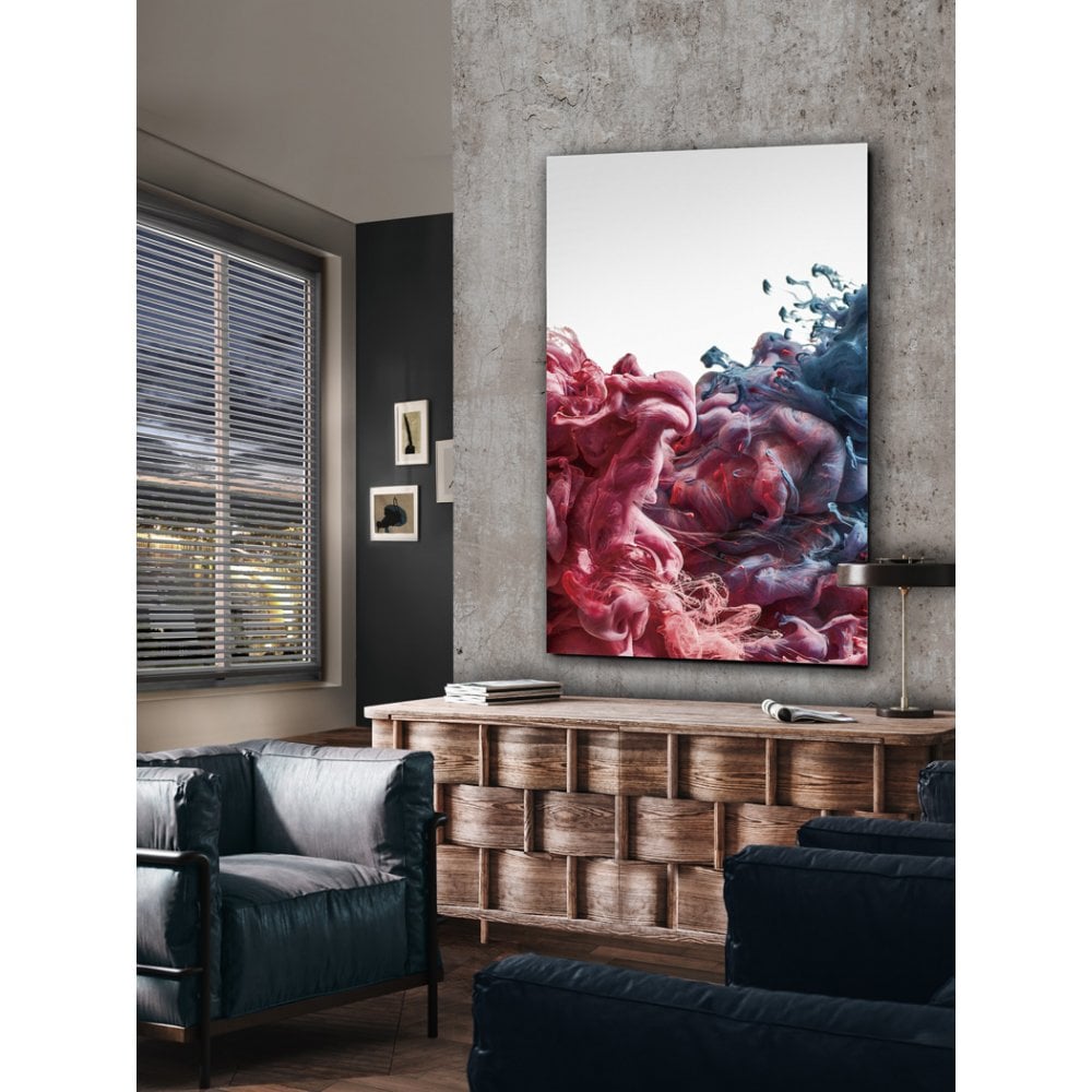 Prismatic Portrait: Crystal Serenity on Tempered Glass