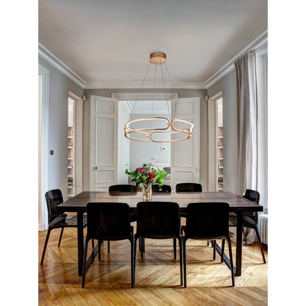 Colette Rose Gold LED Lamp Ø60 with Dimmable Remote Control
