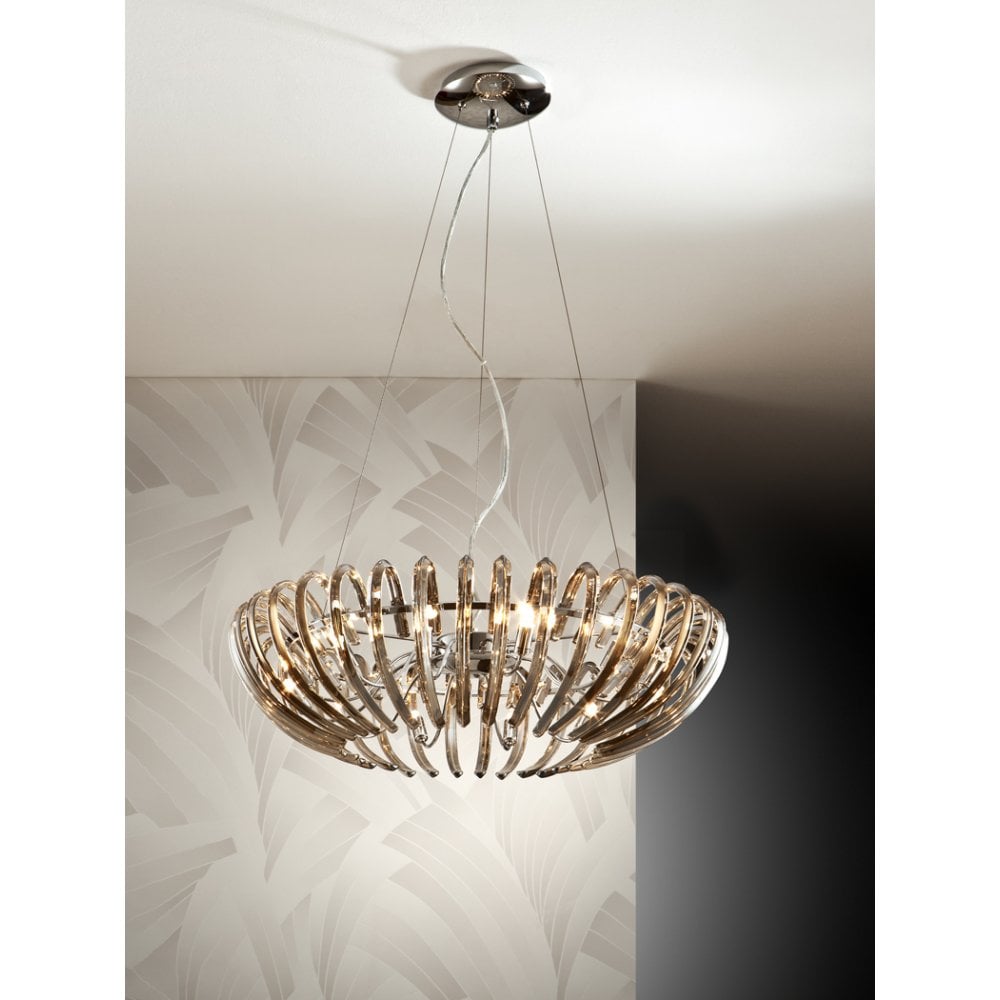 Ariadna 12-Light Crystal & Chrome Chandelier